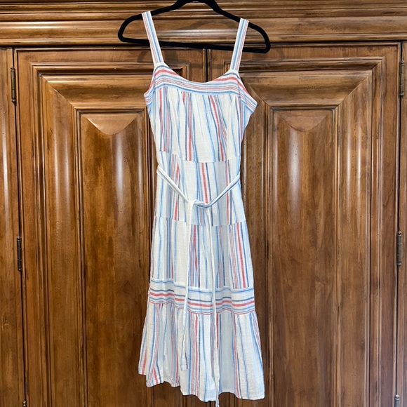 GAP Tiered Striped Midi Dress - Picture 2 of 11